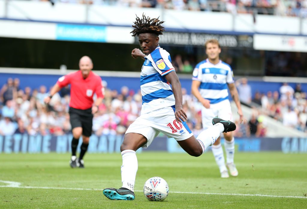 LONDON, ENGLAND - AUGUST 11: Eberechi Eze of Queens Park Rangers during the Sky Bet Championship match between Queens Park Rangers and Sheffield United at Loftus Road on August 11, 2018 in London, England. (Photo by Luke Walker/Getty Images)