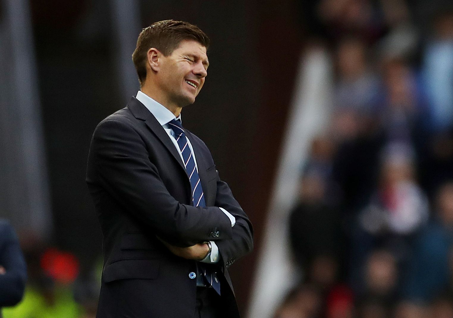 Soccer Football - First Qualifying Round Second Leg - Rangers v St Joseph's - Ibrox, Glasgow, Britain - July 18, 2019   Rangers manager Steven Gerrard        Action Images via Reuters/Lee Smith