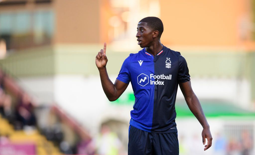 LINCOLN, ENGLAND - JULY 29:  Nottingham Forest's Tyrese Fornah during the Pre-Season Friendly match between Lincoln City and Nottingham Forest at Sincil Bank Stadium on July 29, 2019 in Lincoln, England. (Photo by Chris Vaughan - CameraSport via Getty Images)
