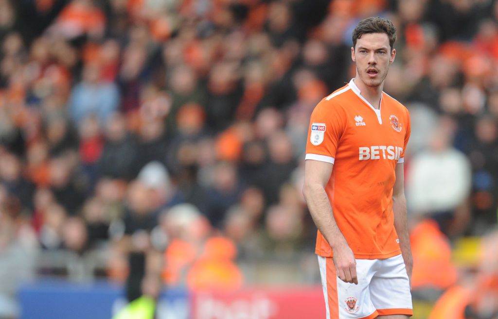 BLACKPOOL, ENGLAND - MARCH 09:  Blackpool's Ben Heneghan during the Sky Bet League One match between Blackpool and Southend United at Bloomfield Road on March 9, 2019 in Blackpool, United Kingdom. (Photo by Kevin Barnes - CameraSport via Getty Images)