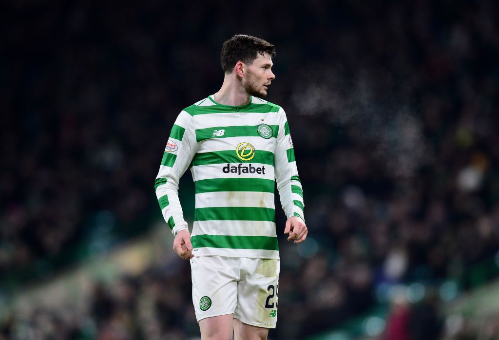 GLASGOW, SCOTLAND - JANUARY 23: Oliver Burke of Celtic in action during the Ladbrokes Scottish Premiership match between Celtic and St Mirren at Celtic Park on January 23, 2019 in Glasgow, Scotland. (Photo by Mark Runnacles/Getty Images)