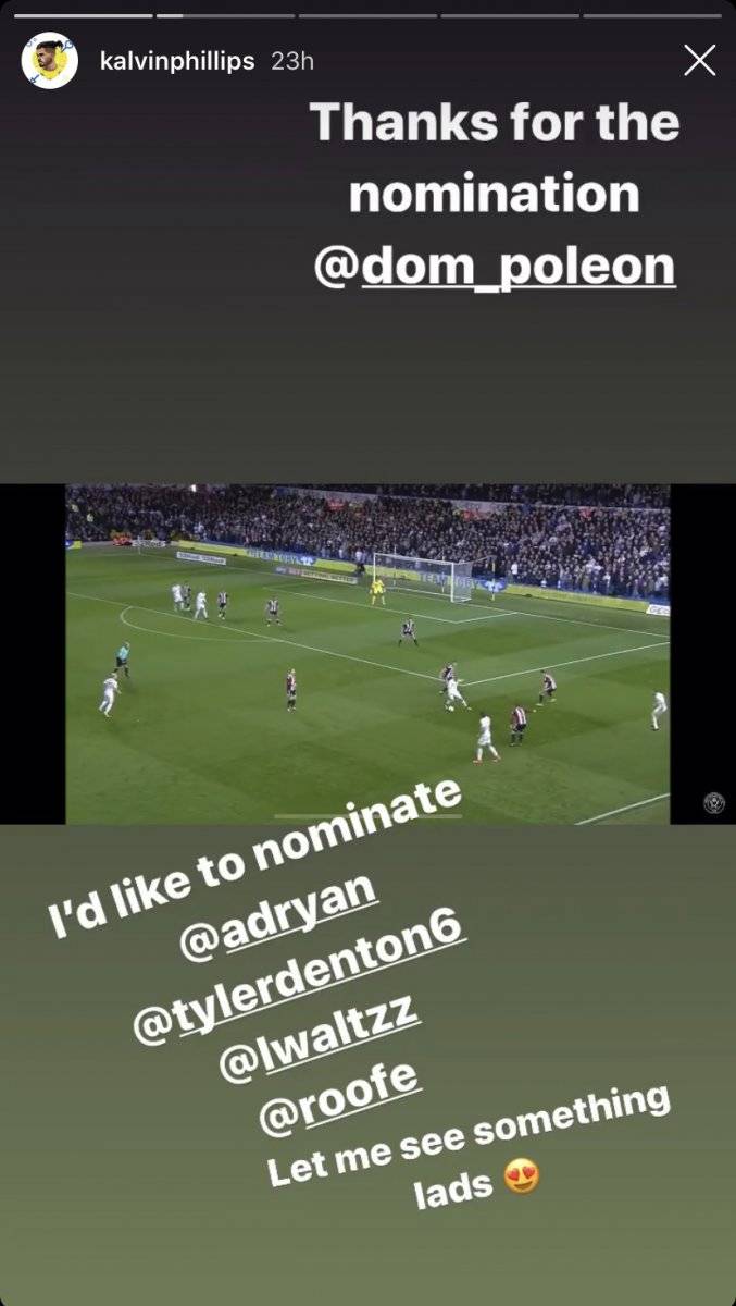 Leeds United man namechecks Adryan as he takes part in another social ...
