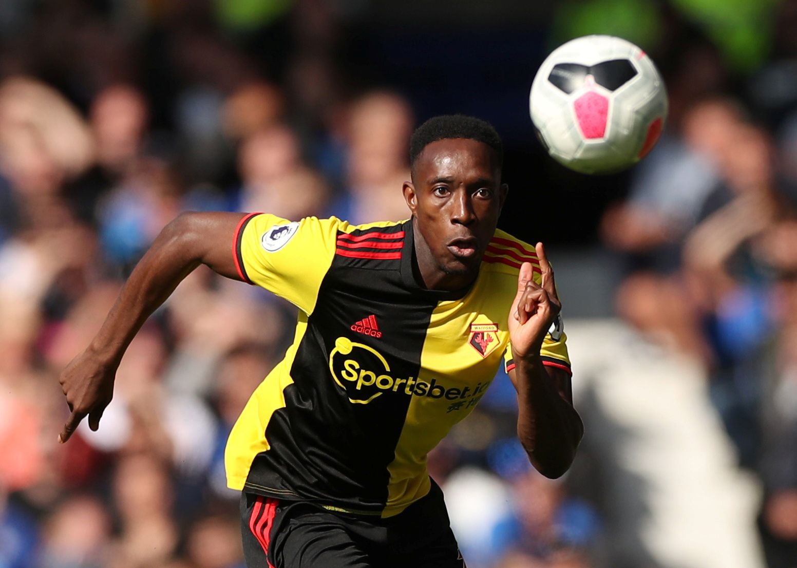 Soccer Football - Premier League - Everton v Watford - Goodison Park, Liverpool, Britain - August 17, 2019  Watford's Danny Welbeck in action  Action Images via Reuters/Lee Smith  EDITORIAL USE ONLY. No use with unauthorized audio, video, data, fixture lists, club/league logos or 