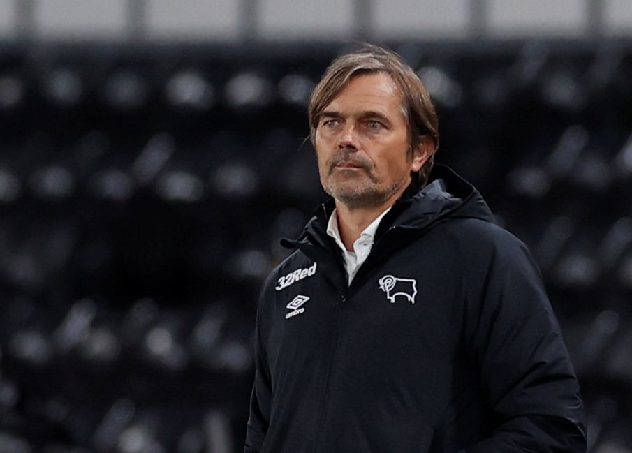 Soccer Football - Championship - Derby County v Watford - Pride Park, Derby, Britain - October 16, 2020  Derby County manager Phillip Cocu  Action Images/Jason Cairnduff  EDITORIAL USE ONLY. No use with unauthorized audio, video, data, fixture lists, club/league logos or 