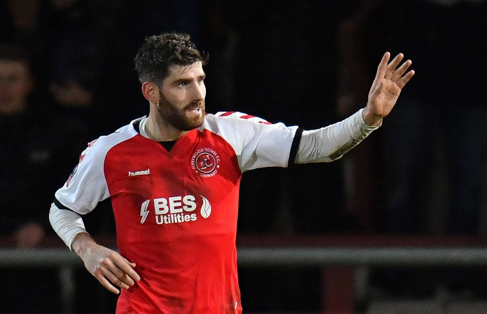 Soccer Football - FA Cup Third Round - Fleetwood Town v AFC Wimbledon - Highbury Stadium, Fleetwood, Britain - January 5, 2019   Fleetwood Town's Ched Evans celebrates scoring their second goal from a penalty   Action Images/Paul Burrows