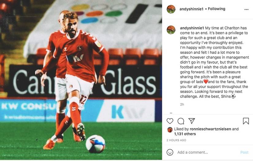 Andrew Shinnie makes Charlton Athletic claim as departure confirmed