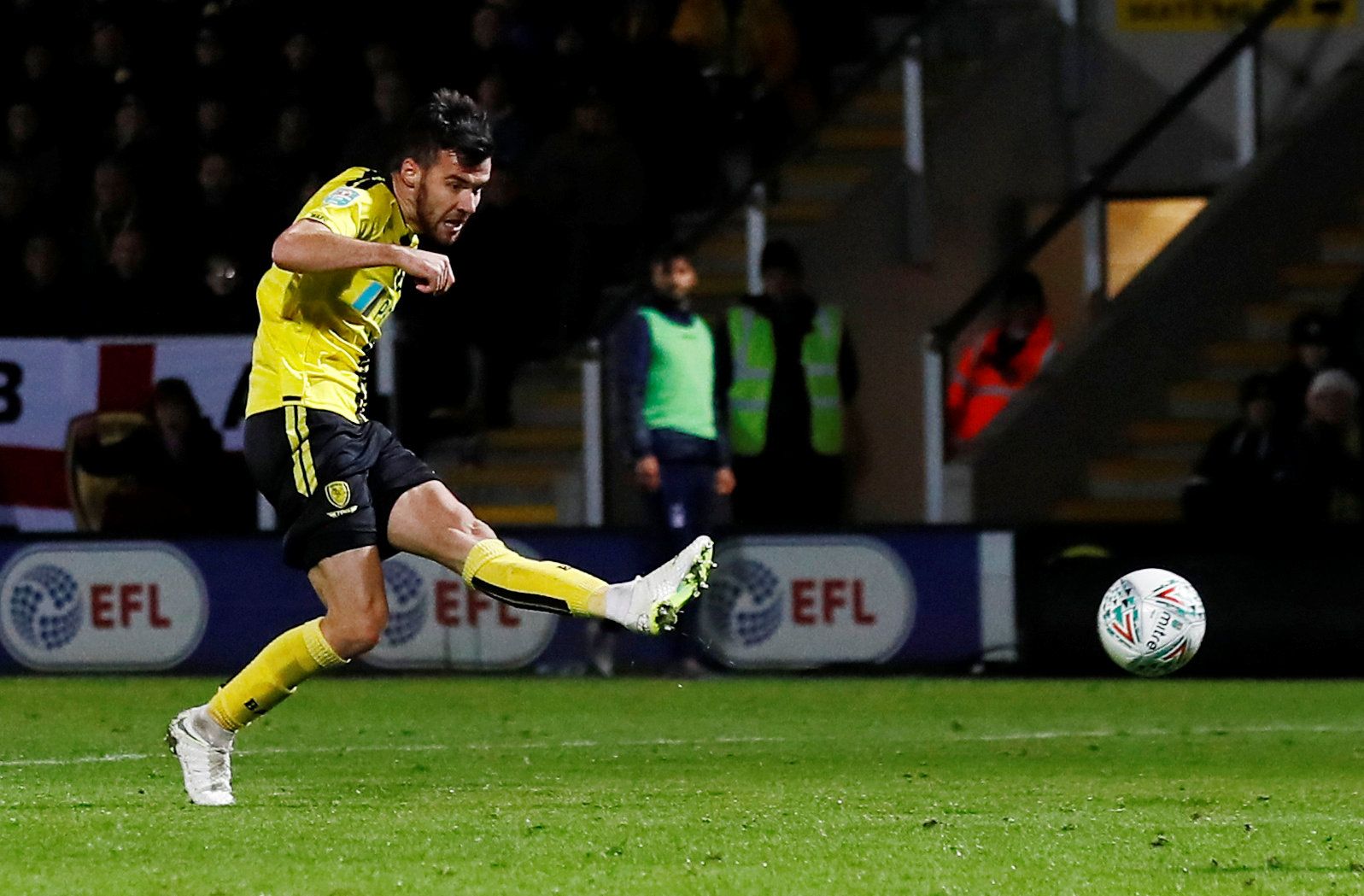 Soccer Football - Carabao Cup Fourth Round - Burton Albion v Nottingham Forest - Pirelli Stadium, Burton-on-Trent, Britain - October 30, 2018   Burton Albion's Scott Fraser scores their second goal     Action Images/Jason Cairnduff    EDITORIAL USE ONLY. No use with unauthorized audio, video, data, fixture lists, club/league logos or 