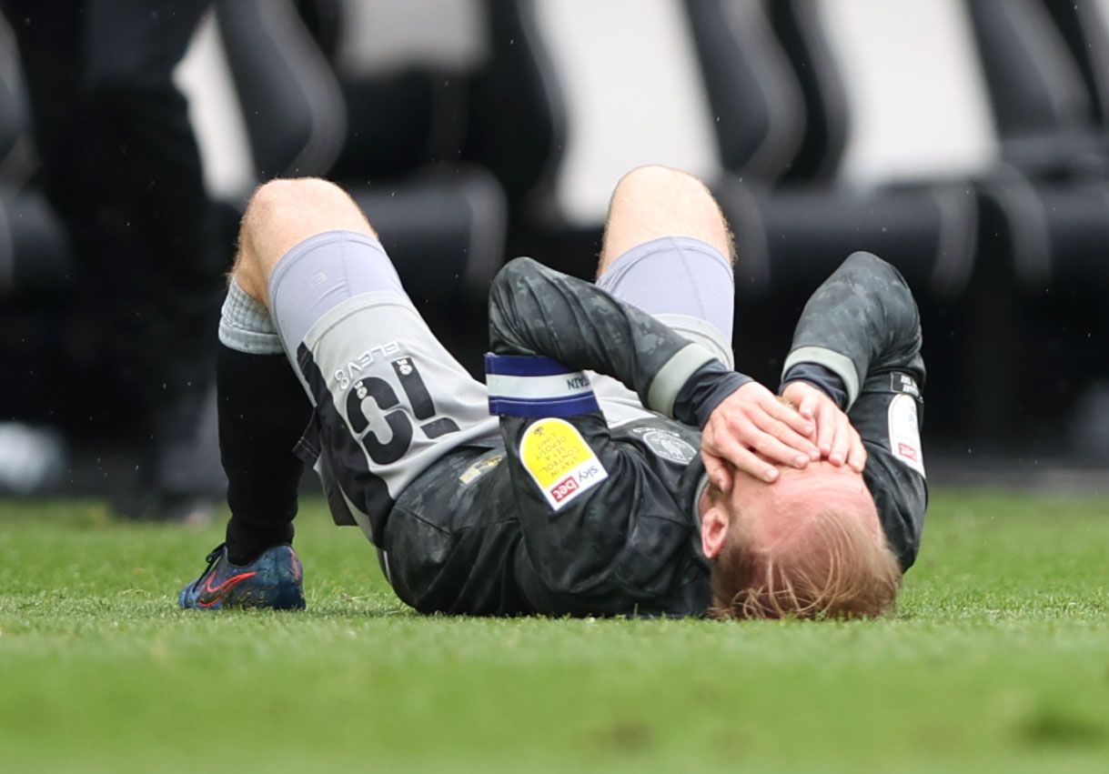 Soccer Football - Championship - Derby County v Sheffield Wednesday - Pride Park, Derby, Britain - May 8, 2021 Sheffield Wednesday's Barry Bannan looks dejected after the match as they are relegated Action Images/Molly Darlington EDITORIAL USE ONLY. No use with unauthorized audio, video, data, fixture lists, club/league logos or 'live' services. Online in-match use limited to 75 images, no video emulation. No use in betting, games or single club /league/player publications.  Please contact your 