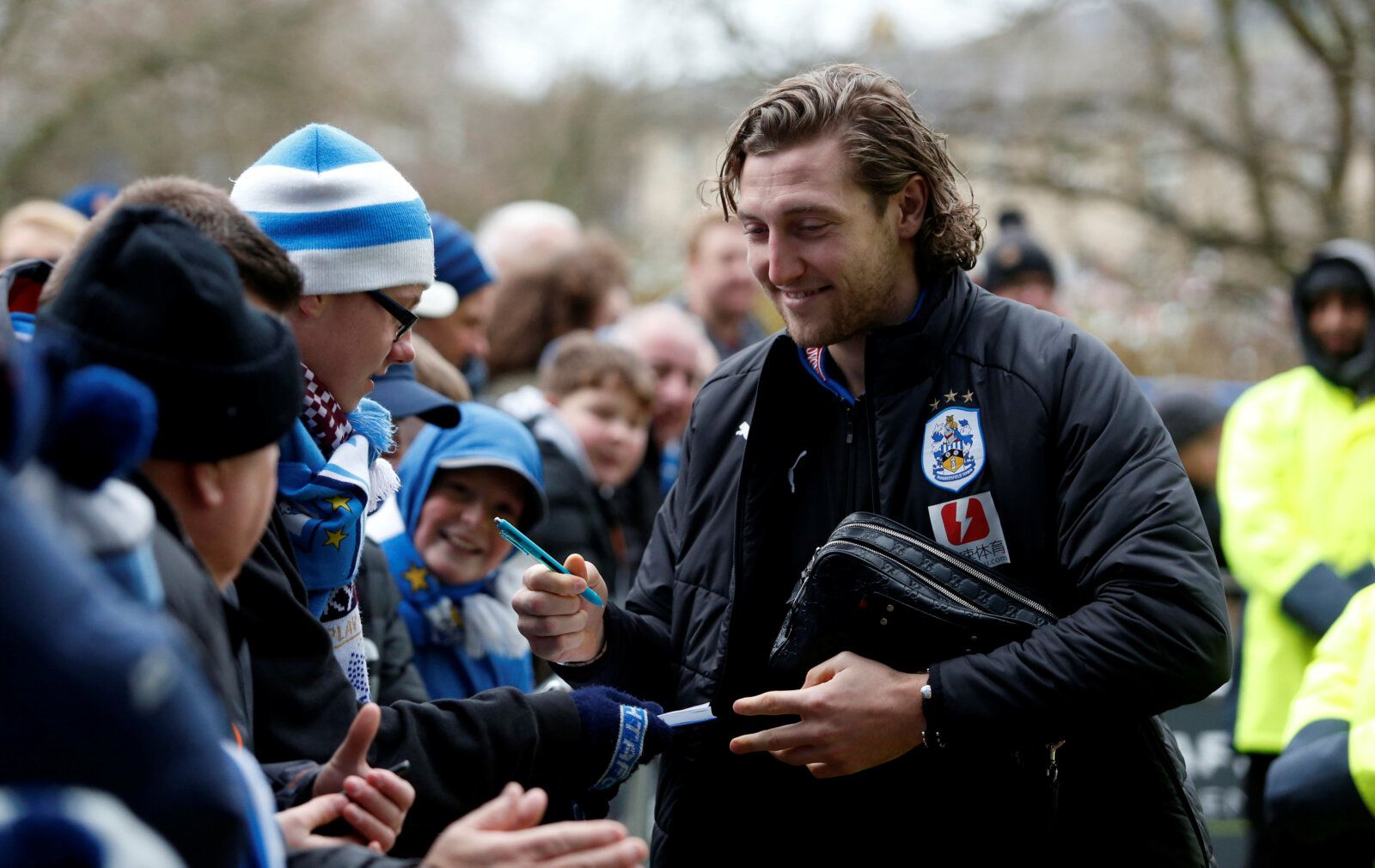 Soccer Football - Premier League - Huddersfield Town vs Burnley - John Smith’s Stadium, Huddersfield, Britain - December 30, 2017   Huddersfield's Michael Hefele arrives for the match   Action Images via Reuters/Ed Sykes    EDITORIAL USE ONLY. No use with unauthorized audio, video, data, fixture lists, club/league logos or 