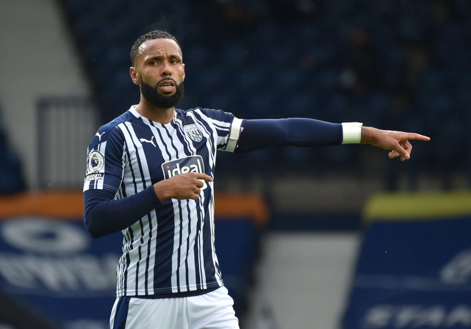 Soccer Football - Premier League - West Bromwich Albion v Liverpool - The Hawthorns, West Bromwich, Britain - May 16, 2021 West Bromwich Albion's Kyle Bartley reacts Pool via REUTERS/Rui Vieira EDITORIAL USE ONLY. No use with unauthorized audio, video, data, fixture lists, club/league logos or 'live' services. Online in-match use limited to 75 images, no video emulation. No use in betting, games or single club /league/player publications.  Please contact your account representative for further d