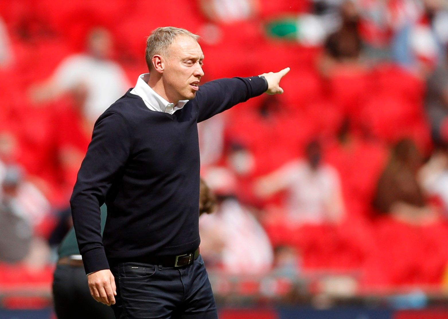 Soccer Football - Championship Play-Off Final - Brentford v Swansea City - Wembley Stadium, London, Britain - May 29, 2021 Swansea City manager Steve Cooper Action Images via Reuters/Matthew Childs