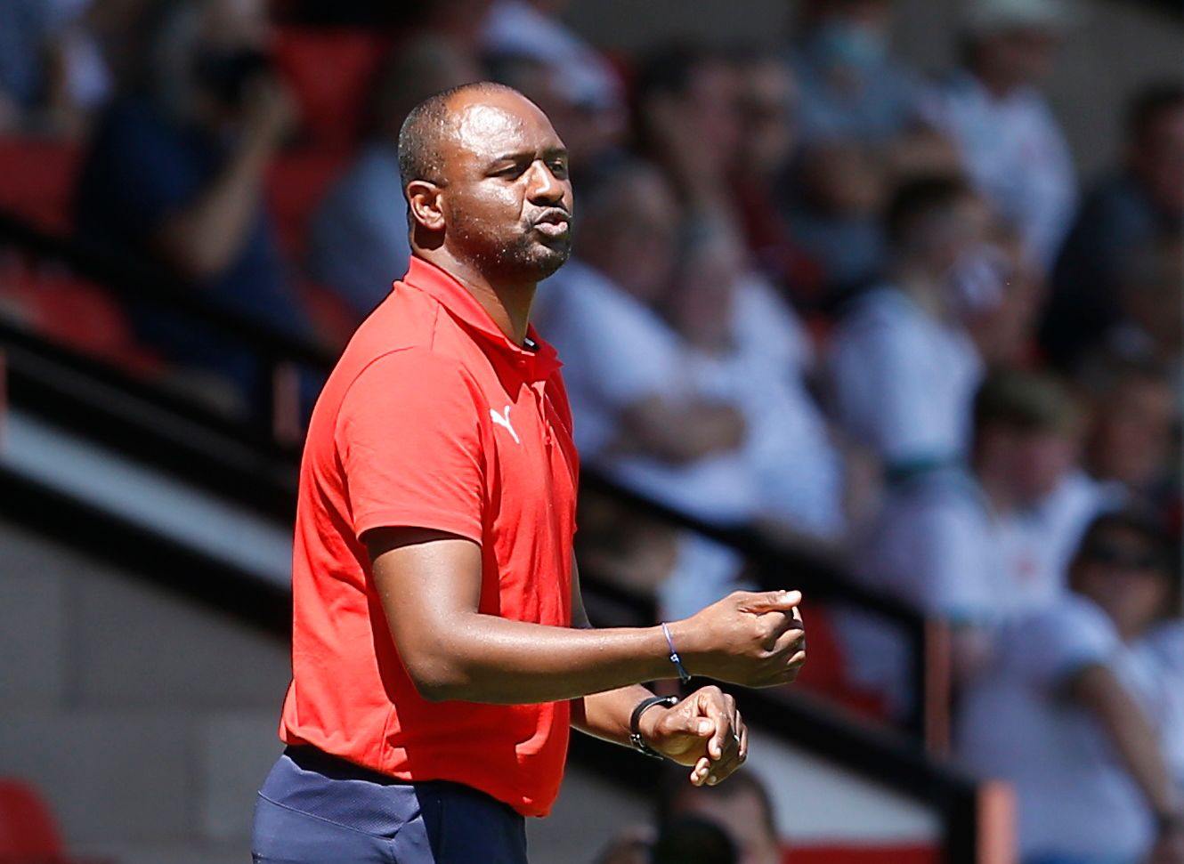 Soccer Football - Pre Season Friendly - Walsall v Crystal Palace - The Banks's Stadium, Walsall, Britain - July 17, 2021 Crystal Palace manager Patrick Vieira Action Images via Reuters/Craig Brough