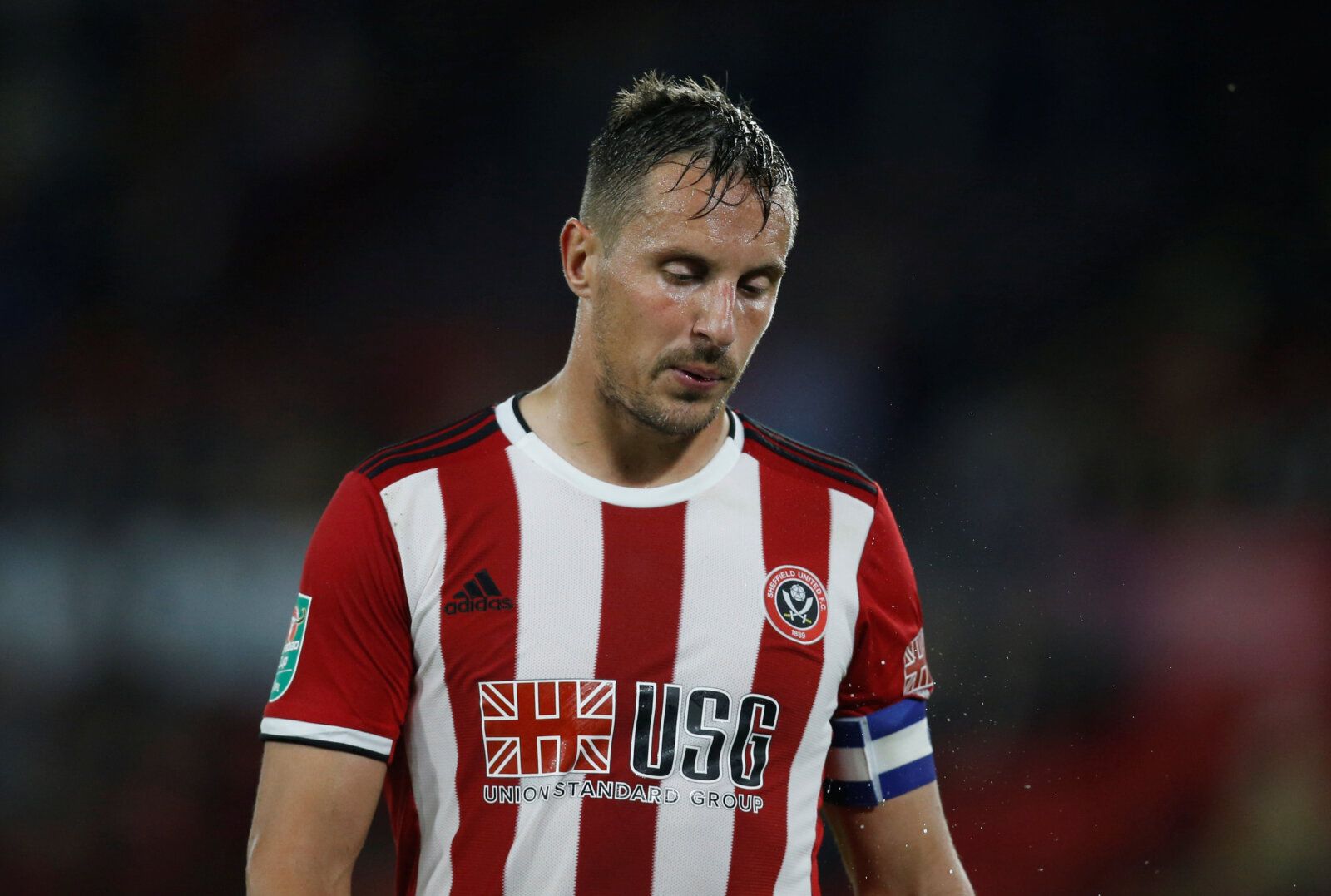 Soccer Football - Carabao Cup - Third Round - Sheffield United v Sunderland - Bramall Lane, Sheffield, Britain - September 25, 2019  Sheffield United's Phil Jagielka reacts after the match           Action Images via Reuters/Ed Sykes  EDITORIAL USE ONLY. No use with unauthorized audio, video, data, fixture lists, club/league logos or 