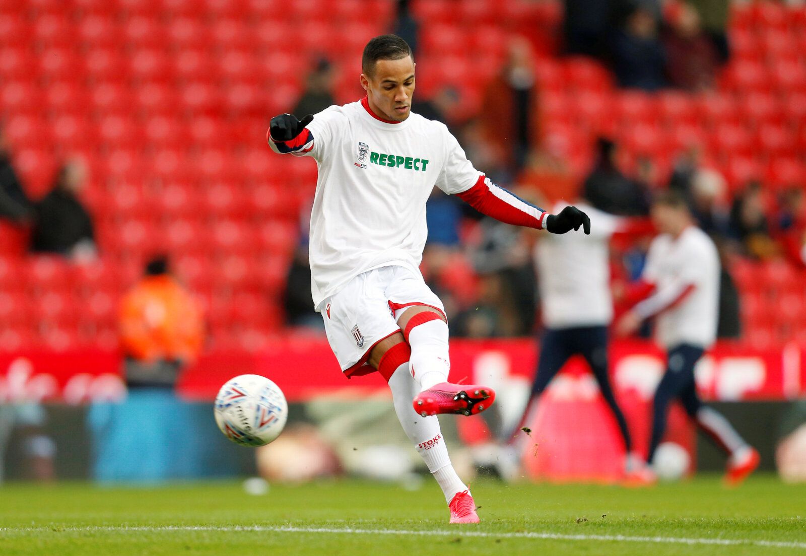 Soccer Football - Championship - Stoke City v Swansea City - bet365 Stadium, Stoke-on-Trent, Britain - January 25, 2020  Stoke City's Tom Ince during the warm up before the match   Action Images/Ed Sykes  EDITORIAL USE ONLY. No use with unauthorized audio, video, data, fixture lists, club/league logos or 