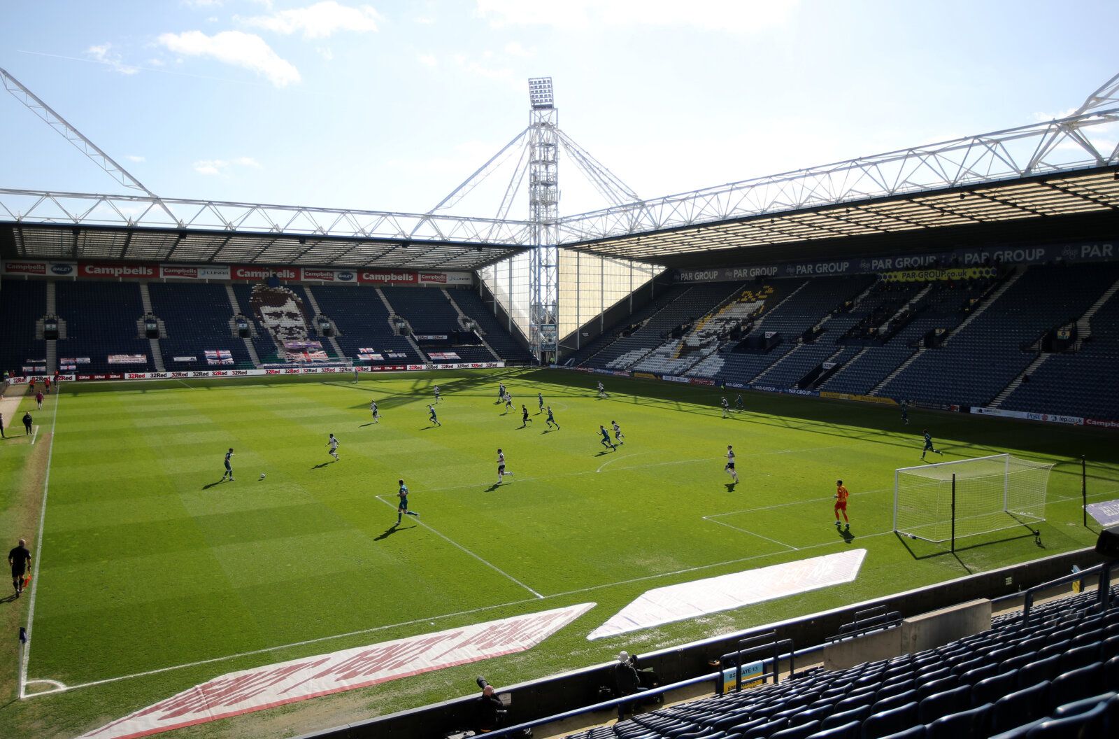Soccer Football - Championship - Preston North End v Norwich City - Deepdale, Preston, Britain - April 2, 2021   General view during the match   Action Images/Molly Darlington    EDITORIAL USE ONLY. No use with unauthorized audio, video, data, fixture lists, club/league logos or 