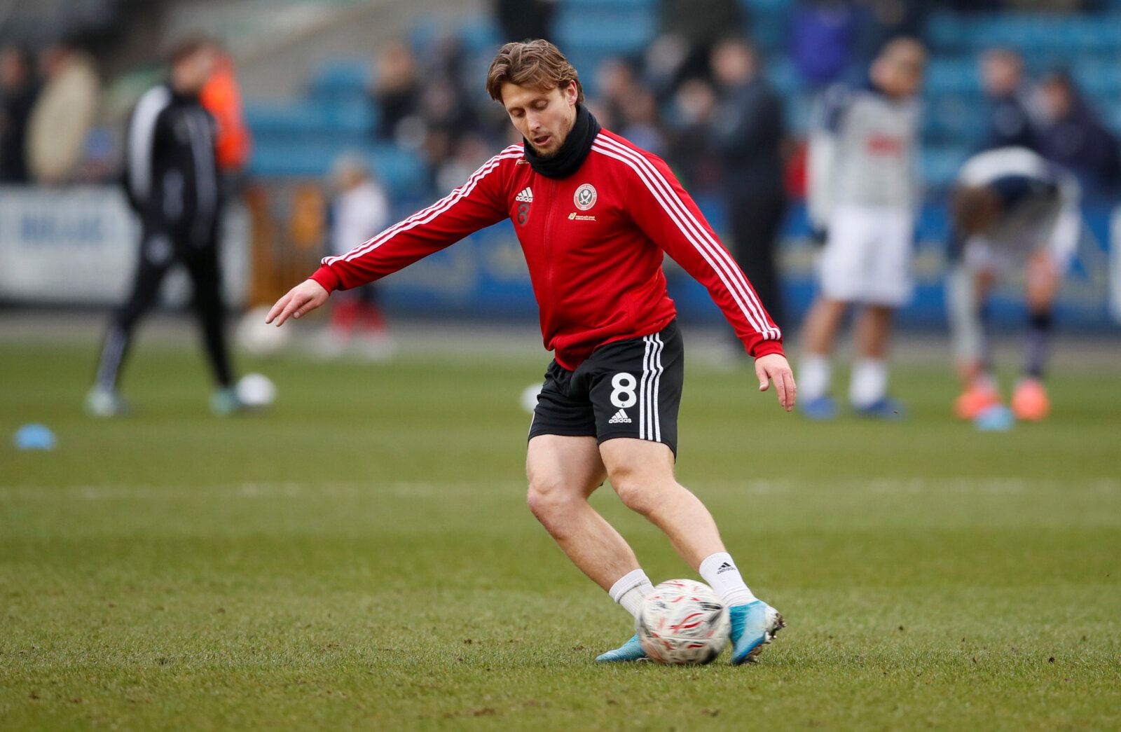 Soccer Football - FA Cup Fourth Round - Millwall v Sheffield United - The Den, London, Britain - January 25, 2020  Sheffield United's Luke Freeman during the warm up before the match  REUTERS/David Klein