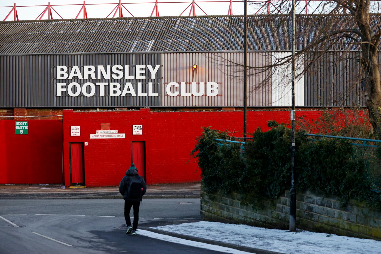 Soccer Football -  FA Cup - Fifth Round - Barnsley v Chelsea  - Oakwell, Barnsley, Britain - February 11, 2021 General view outside the stadium before the match REUTERS/Phil Noble