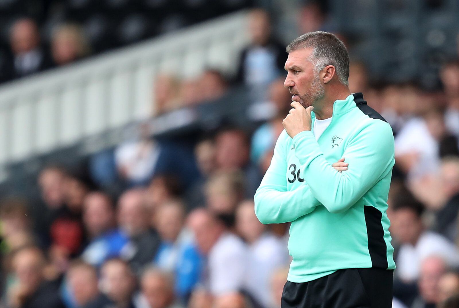 Britain Football Soccer - Derby County v Blackburn Rovers - Sky Bet Championship - iPro Stadium - 24/9/16
Nigel Pearson manager of Derby County
Mandatory Credit: Action Images / John Clifton
Livepic
EDITORIAL USE ONLY. No use with unauthorized audio, video, data, fixture lists, club/league logos or 