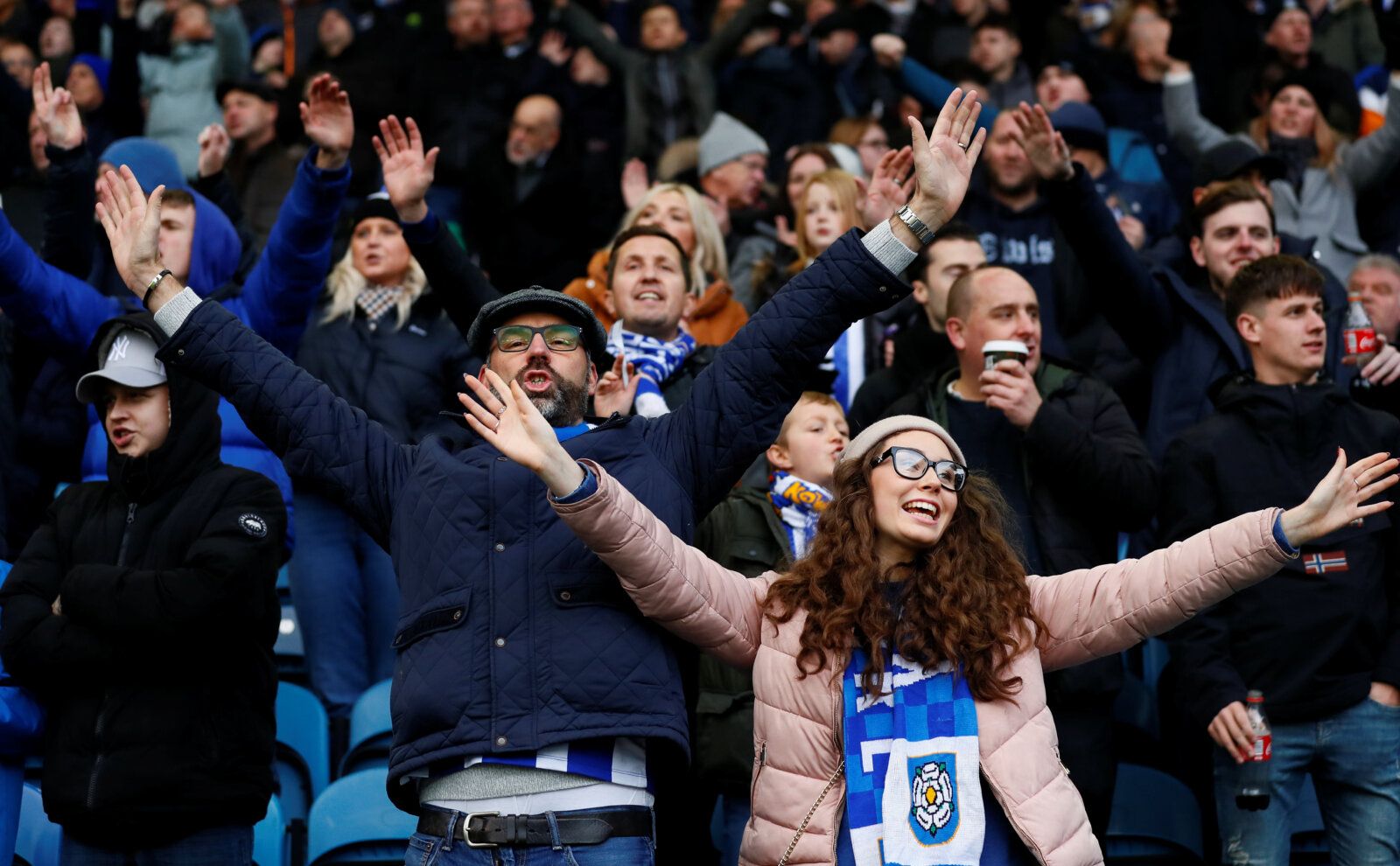 Soccer Football - Championship - Sheffield Wednesday v Bristol City - Hillsborough, Sheffield, Britain - December 22, 2019   Sheffield Wednesday fans   Action Images/Jason Cairnduff    EDITORIAL USE ONLY. No use with unauthorized audio, video, data, fixture lists, club/league logos or 