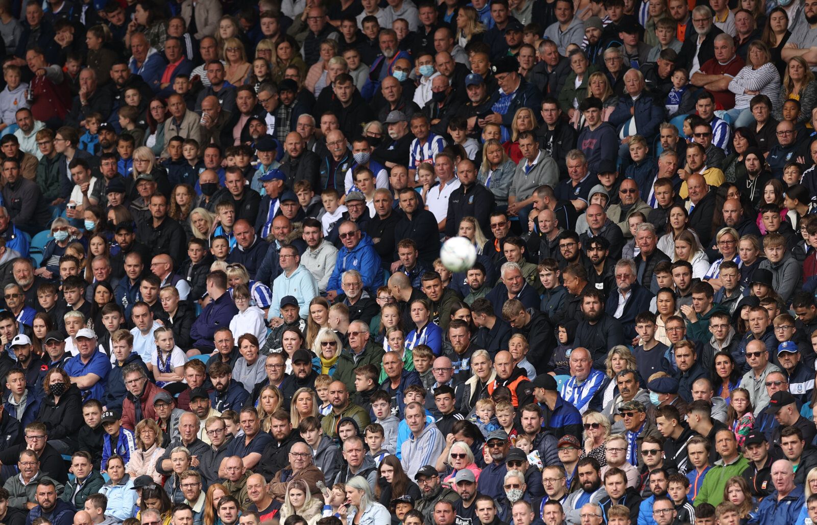 Soccer Football - Carabao Cup First Round - Sheffield Wednesday v Huddersfield Town - Hillsborough, Sheffield, Britain - August 1, 2021 General view of fans during the match Action Images/Lee Smith