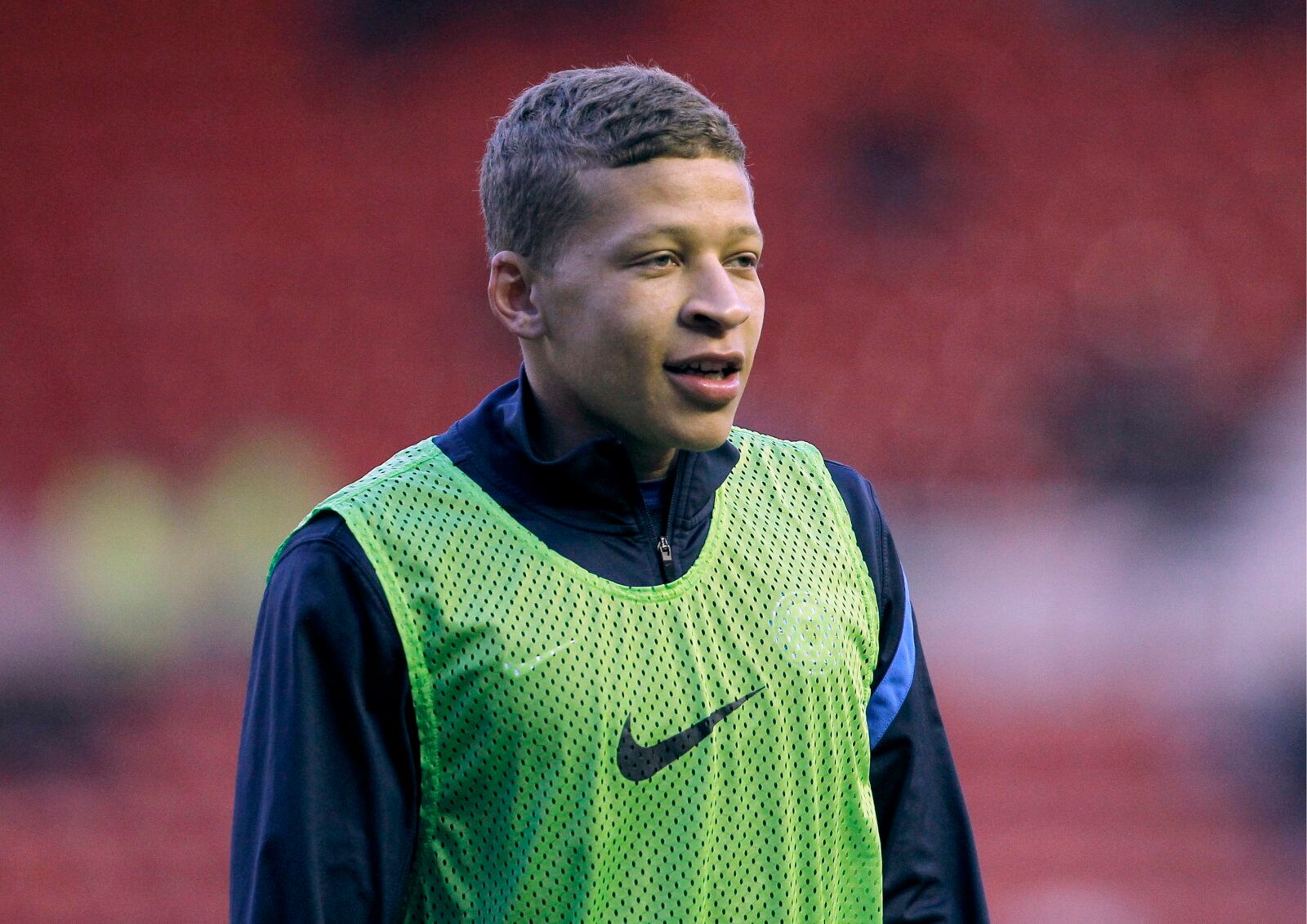 Football - Middlesbrough v Peterborough United - npower Football League Championship - The Riverside Stadium  - 12/13 - 2/4/13 
Peterborough United's Dwight Gayle warms up before the match 
Mandatory Credit: Action Images / Craig Brough 
EDITORIAL USE ONLY. No use with unauthorized audio, video, data, fixture lists, club/league logos or live services. Online in-match use limited to 45 images, no video emulation. No use in betting, games or single club/league/player publications.  Please contact 