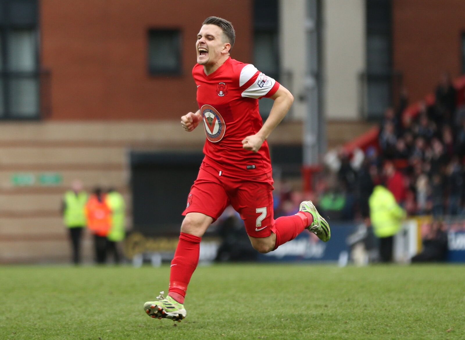 Football - Leyton Orient v Port Vale - Sky Bet Football League One - The Matchroom Stadium, Brisbane Road - 14/15 - 28/3/15 
Dean Cox celebrates scoring the third goal for Leyton Orient 
Mandatory Credit: Action Images / Alex Morton 
EDITORIAL USE ONLY. No use wits unauthorized audio, video, data, fixture lists, club/league logos or 