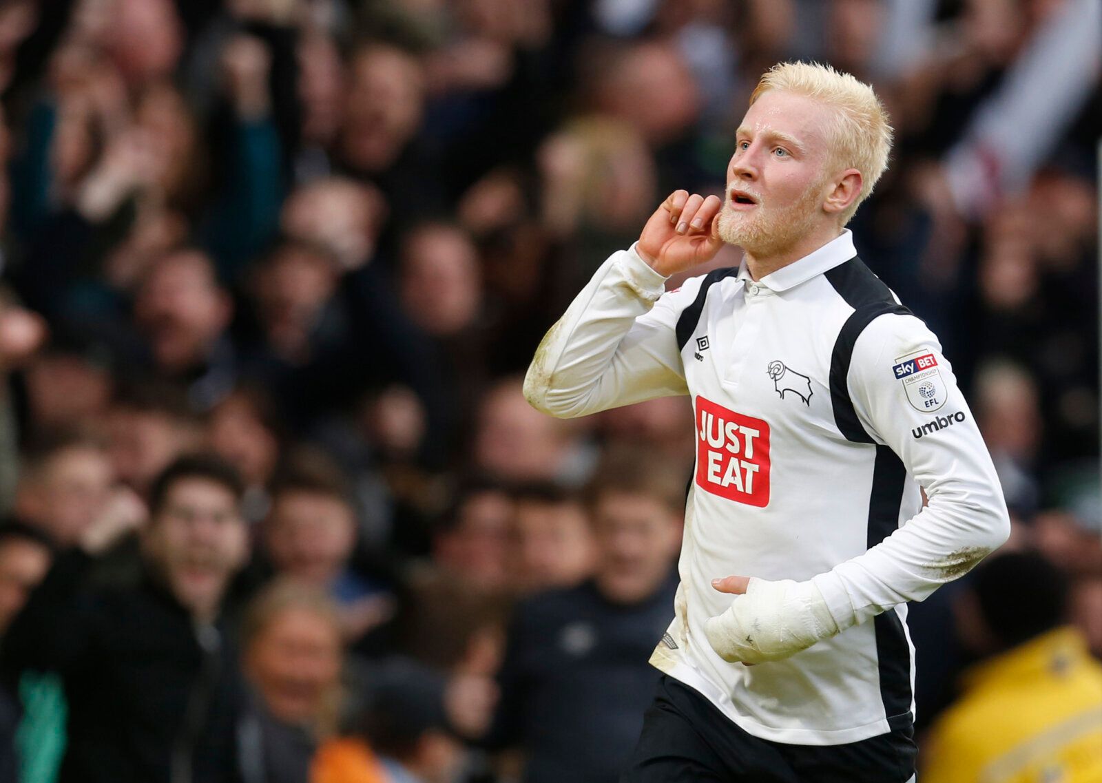 Football Soccer Britain - Derby County v Nottingham Forest - Sky Bet Championship - iPro Stadium - 11/12/16 Derby County's Will Hughes celebrates scoring their third goal Mandatory Credit: Action Images / Ed Sykes Livepic EDITORIAL USE ONLY. No use with unauthorized audio, video, data, fixture lists, club/league logos or 