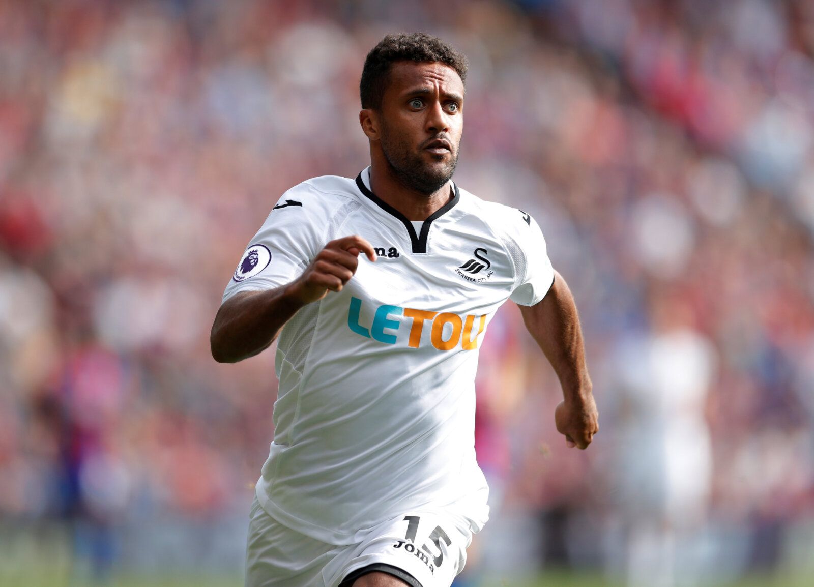 Football Soccer - Premier League - Crystal Palace vs Swansea City - London, Britain - August 26, 2017   Swansea City's Wayne Routledge in action   Action Images via Reuters/Andrew Couldridge    EDITORIAL USE ONLY. No use with unauthorized audio, video, data, fixture lists, club/league logos or 