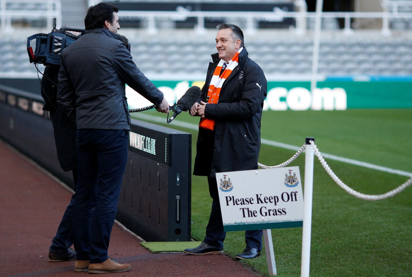 Soccer Football - FA Cup Third Round - Newcastle United vs Luton Town - St James' Park, Newcastle, Britain - January 6, 2018   Luton Town chief executive Gary Sweet before the game   Action Images via Reuters/Ed Sykes