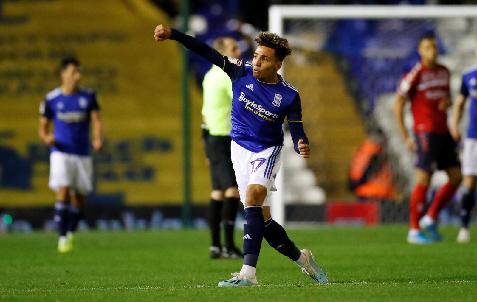 Soccer Football - Championship - Birmingham City v Middlesbrough - St Andrew's, Birmingham, Britain -October 4, 2019   Birmingham's Odin Bailey celebrates at the end of the match   Action Images/Andrew Boyers    EDITORIAL USE ONLY. No use with unauthorized audio, video, data, fixture lists, club/league logos or 