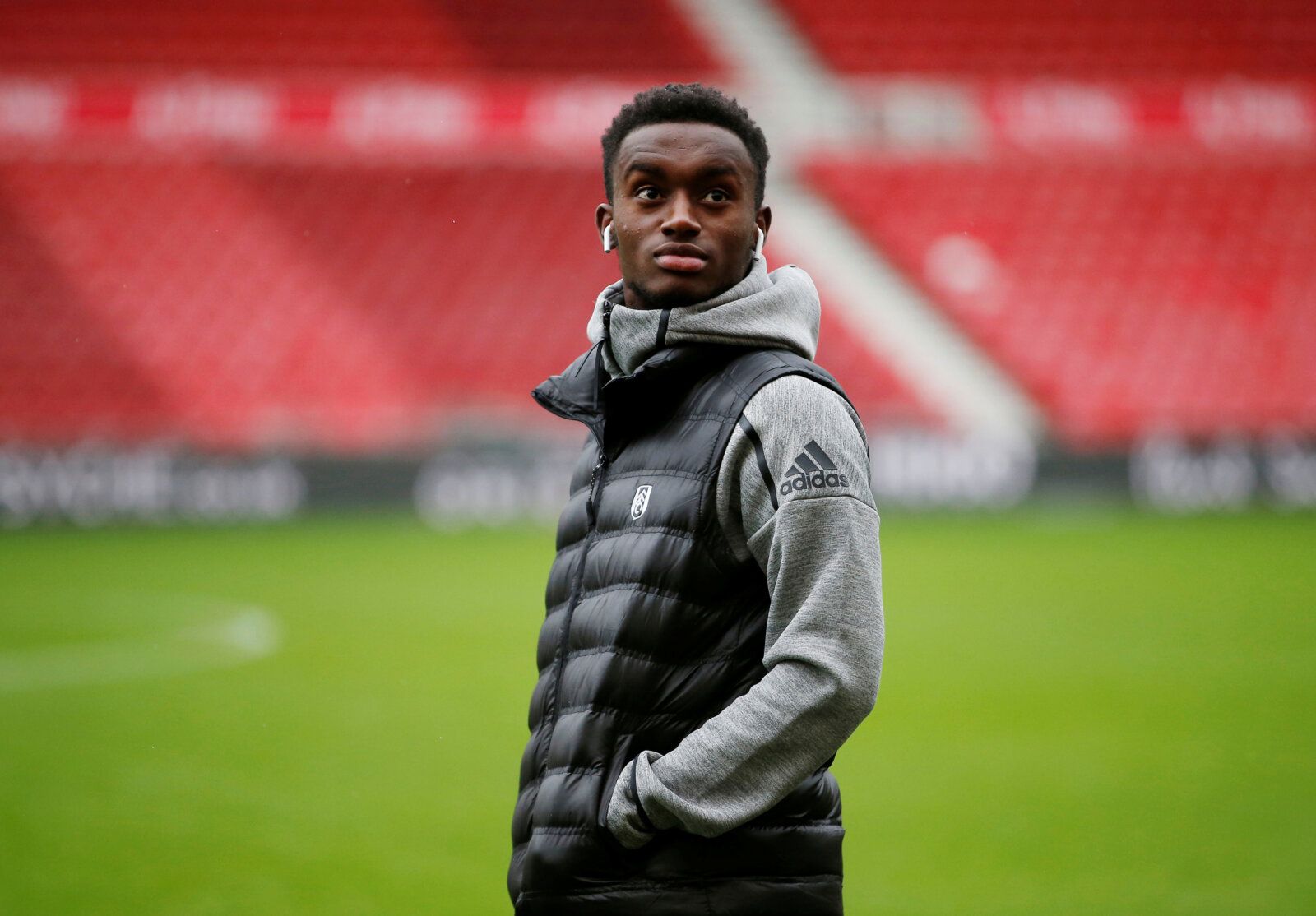 Soccer Football - Championship - Middlesbrough v Fulham - Riverside Stadium, Middlesbrough, Britain - October 26, 2019   Fulham's Steven Sessegnon on the pitch before the match   Action Images/Craig Brough    EDITORIAL USE ONLY. No use with unauthorized audio, video, data, fixture lists, club/league logos or 