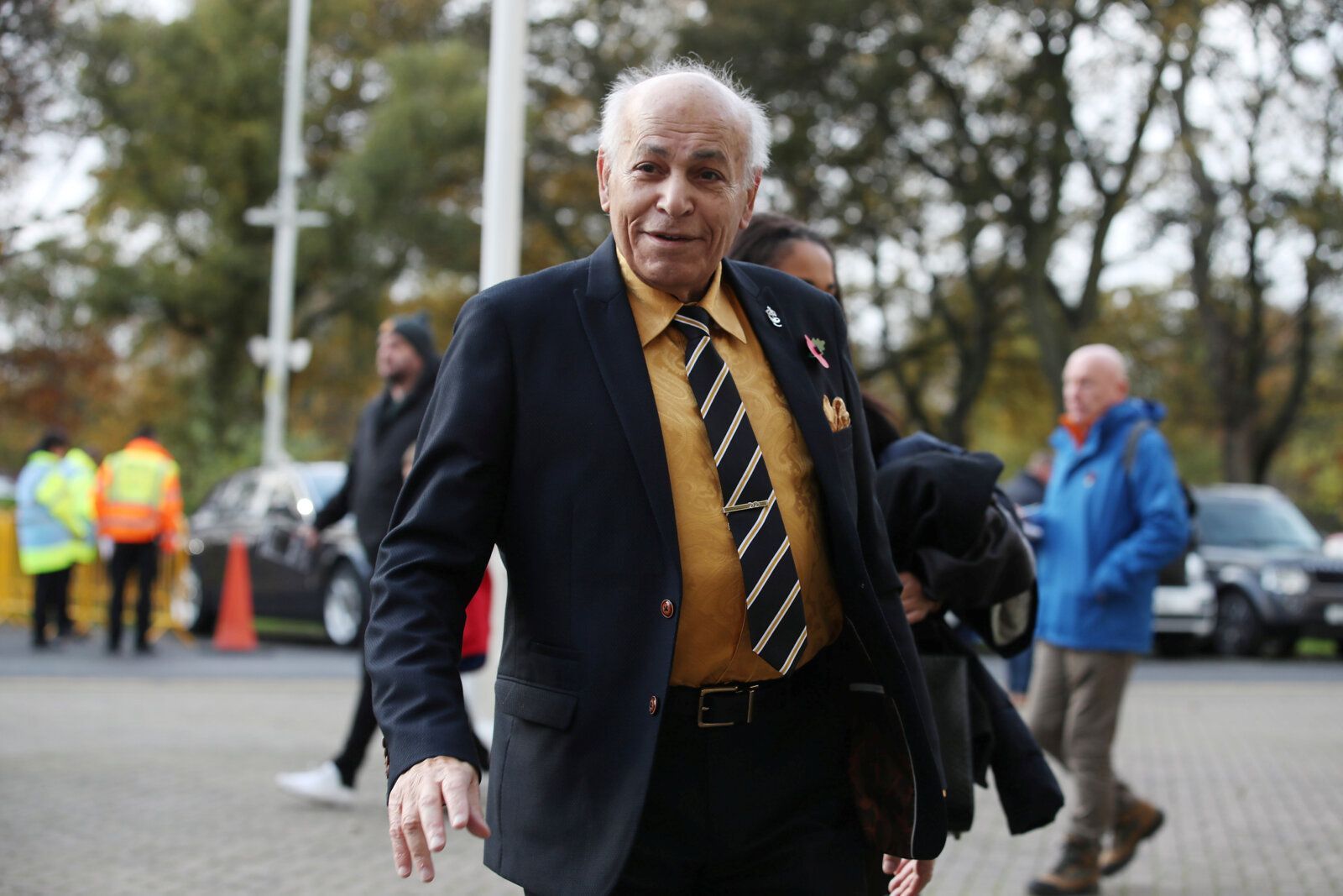 Soccer Football - Championship - Hull City v West Bromwich Albion - KCOM Stadium, Hull, Britain - November 9, 2019   Assem Allam owner of Hull City walks into the stadium   Action Images/John Clifton    EDITORIAL USE ONLY. No use with unauthorized audio, video, data, fixture lists, club/league logos or 