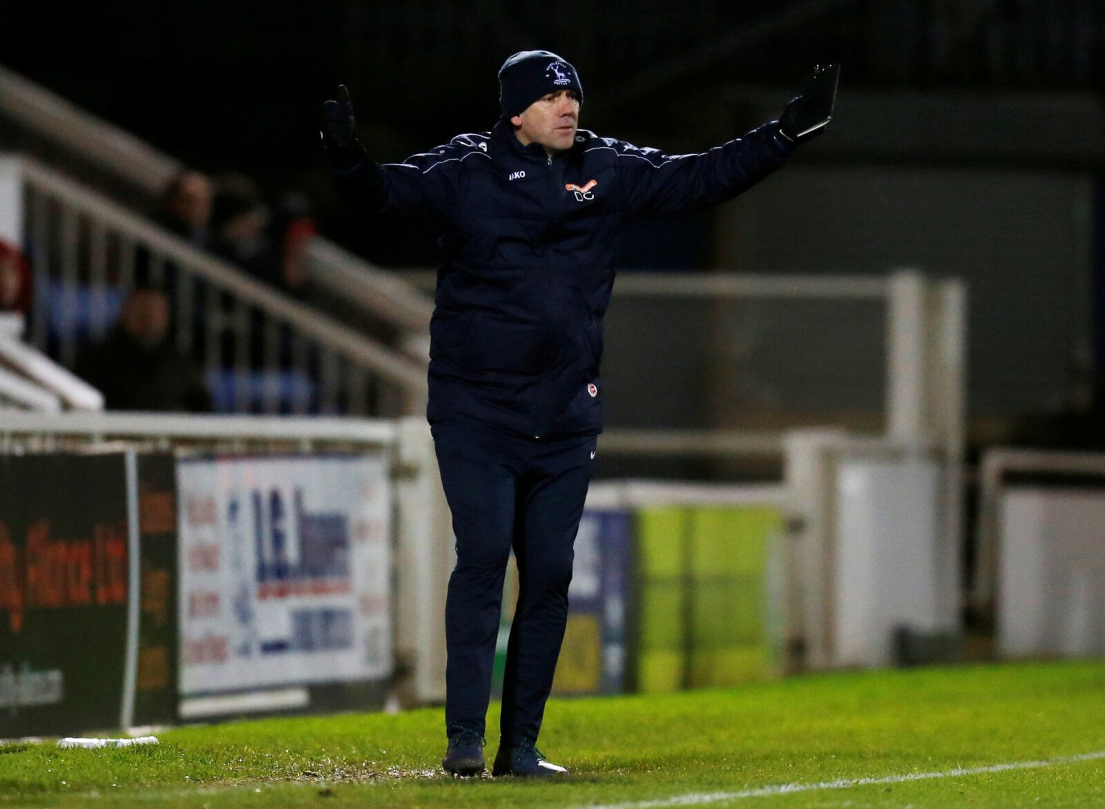 Soccer Football - FA Cup Second Round Replay - Hartlepool United v Exeter City - Victoria Park, Hartlepool, Britain - December 10, 2019  Hartlepool United manager Dave Challinor  Action Images/Ed Sykes
