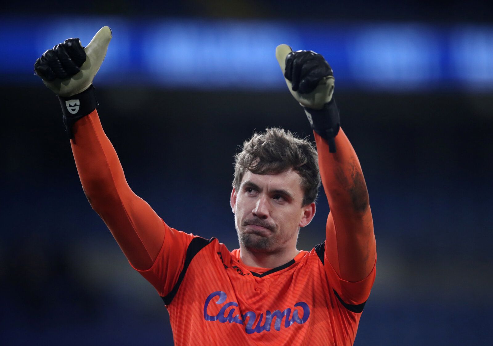 Soccer Football - FA Cup Fourth Round Replay - Cardiff City v Reading - Cardiff City Stadium, Cardiff, Wales, Britain - February 4, 2020   Reading's Sam Walker celebrates after the match       Action Images/Peter Cziborra
