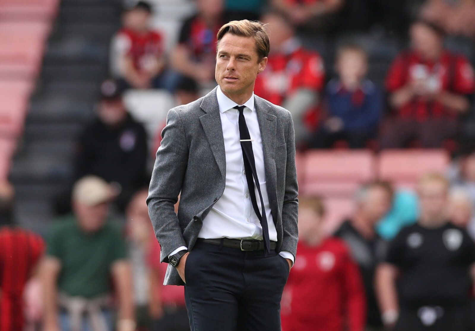 Soccer Football - Championship - AFC Bournemouth v Barnsley - Vitality Stadium, Bournemouth, Britain - September 11, 2021 AFC Bournemouth manager Scott Parker before the match  Action Images/Peter Cziborra  EDITORIAL USE ONLY. No use with unauthorized audio, video, data, fixture lists, club/league logos or 
