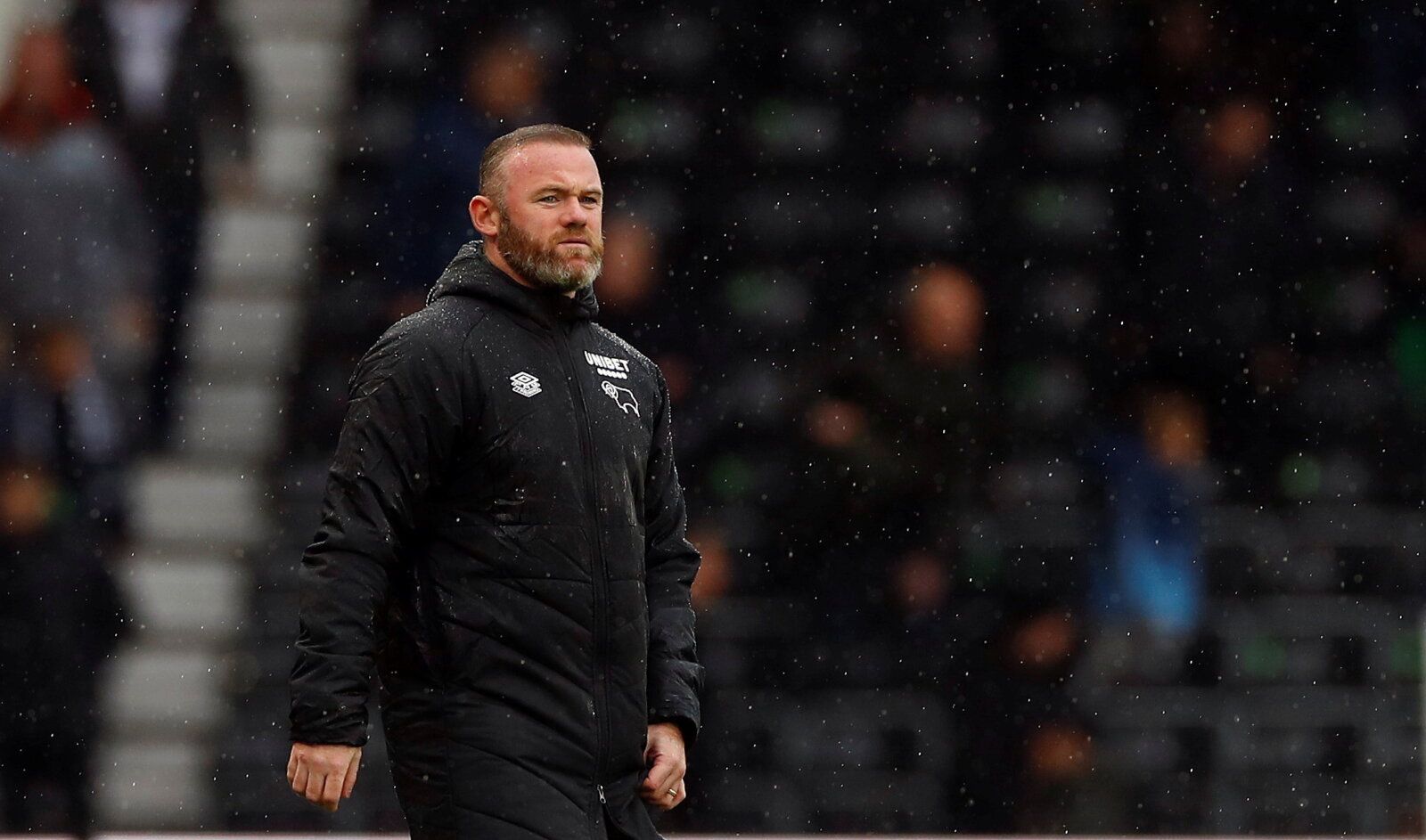 Soccer Football - Championship - Derby County v Swansea City - Pride Park, Derby, Britain - October 2, 2021  Derby County manager Wayne Rooney at full time  Action Images/Jason Cairnduff  EDITORIAL USE ONLY. No use with unauthorized audio, video, data, fixture lists, club/league logos or 