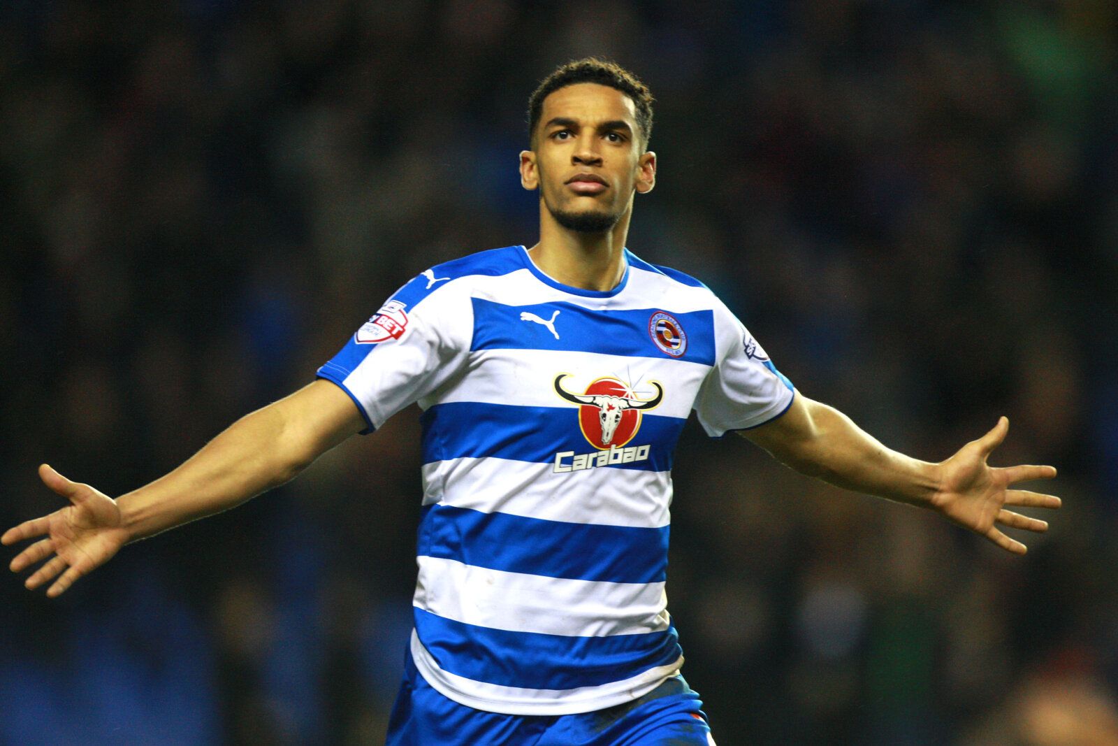 Football Soccer - Reading v Bristol City - Sky Bet Football League Championship - The Madejski Stadium - 2/1/16 
Nick Blackman celebrates scoring the first goal for Reading 
Mandatory Credit: Action Images / David Field 
Livepic 
EDITORIAL USE ONLY. No use with unauthorized audio, video, data, fixture lists, club/league logos or 