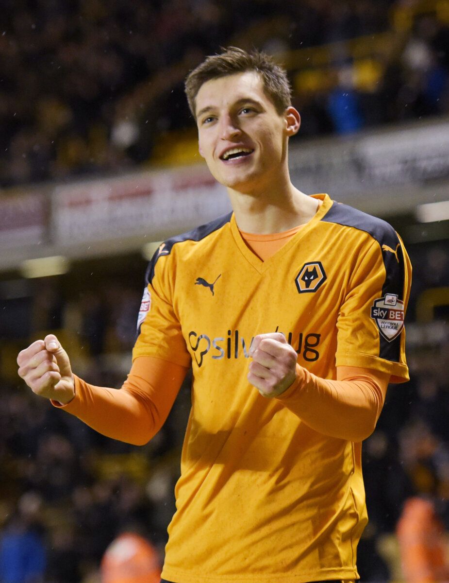 Football Soccer - Wolverhampton Wanderers v Fulham - Sky Bet Football League Championship - Molineux - 12/1/16 
Wolverhampton Wanderers' Michal Zyro celebrates scoring their first goal 
Mandatory Credit: Action Images / Paul Burrows 
Livepic 
EDITORIAL USE ONLY. No use with unauthorized audio, video, data, fixture lists, club/league logos or 