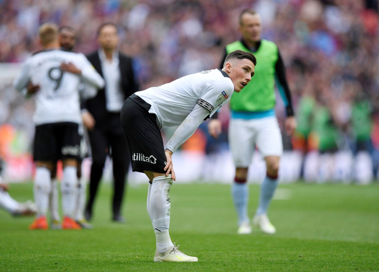 Soccer Football - Championship Playoff Final - Aston Villa v Derby County - Wembley Stadium, London, Britain - May 27, 2019  Derby County's Harry Wilson looks dejected after the match   Action Images via Reuters/Tony O'Brien