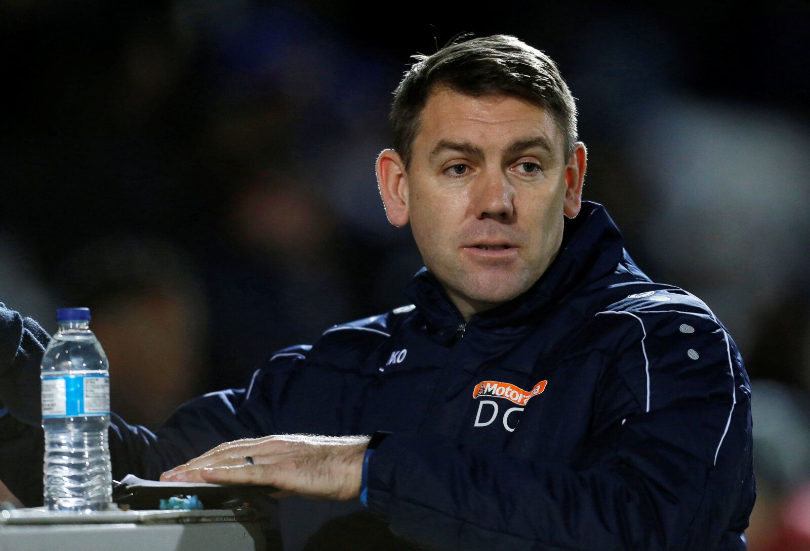 Soccer Football - FA Cup Second Round Replay - Hartlepool United v Exeter City - Victoria Park, Hartlepool, Britain - December 10, 2019  Hartlepool United manager Dave Challinor  Action Images/Ed Sykes