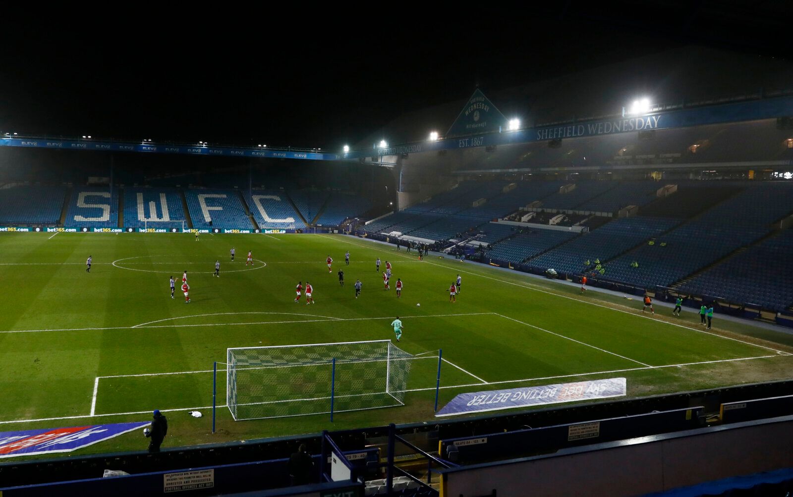 Soccer Football - Championship - Sheffield Wednesday v Rotherham United - Hillsborough, Sheffield, Britain - March 3, 2021  General view during the match Action Images/Jason Cairnduff EDITORIAL USE ONLY. No use with unauthorized audio, video, data, fixture lists, club/league logos or 'live' services. Online in-match use limited to 75 images, no video emulation. No use in betting, games or single club /league/player publications.  Please contact your account representative for further details.