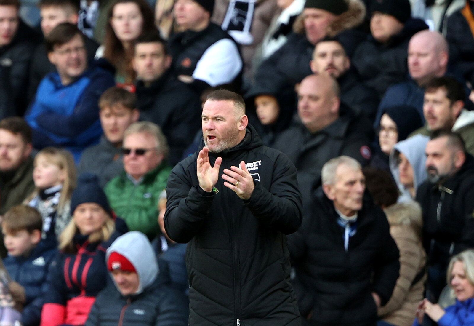 Soccer Football - Championship - Derby County v AFC Bournemouth - Pride Park, Derby, Britain - November 21, 2021 Derby County's manager Wayne Rooney Molly Darlington/Action Images