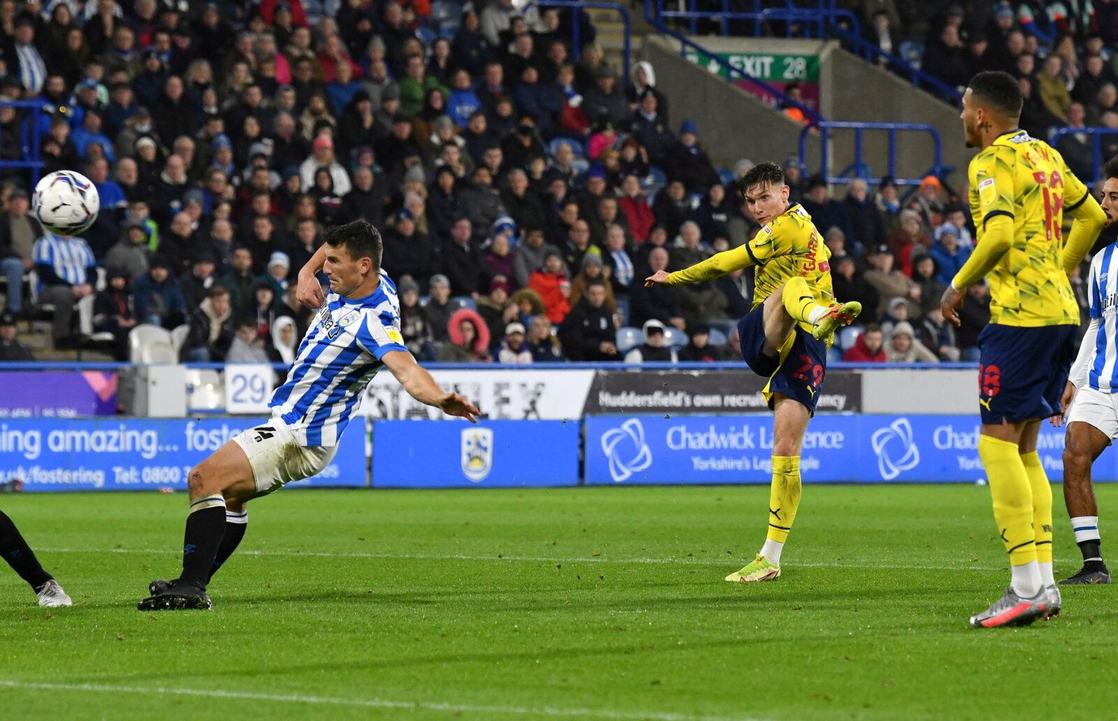 Soccer Football - Championship - Huddersfield Town v West Bromwich Albion - John Smith's Stadium, Huddersfield, Britain - November 20, 2021 West Bromwich Albion's Taylor Gardner-Hickman shoots at goal        Paul Burrows/Action Images