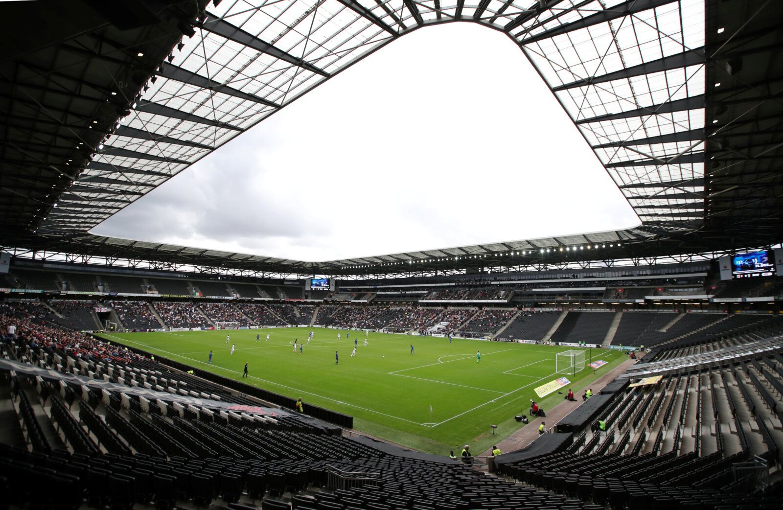 Soccer Football - League One - Milton Keynes Dons v AFC Wimbledon - Stadium MK, Milton Keynes, Britain - September 7, 2019   General view during the match   Action Images/Peter Cziborra    EDITORIAL USE ONLY. No use with unauthorized audio, video, data, fixture lists, club/league logos or 