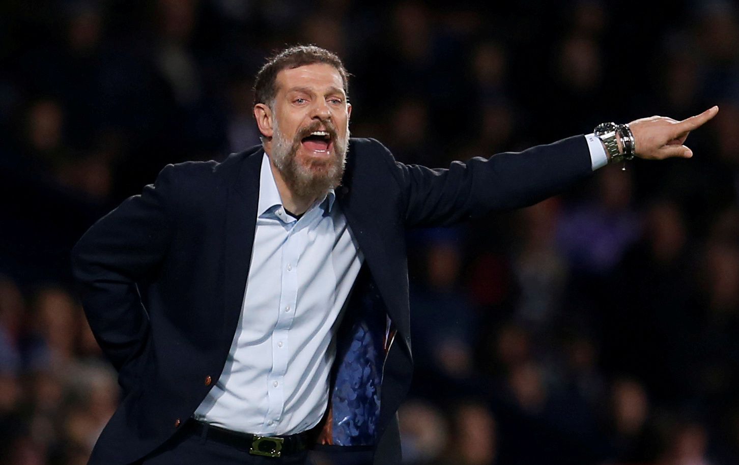 FILE PHOTO: Soccer Football - Championship - West Bromwich Albion v Barnsley - The Hawthorns, West Bromwich, Britain - October 22, 2019  West Bromwich Albion manager Slaven Bilic  Action Images via Reuters/Ed Sykes  EDITORIAL USE ONLY. No use with unauthorized audio, video, data, fixture lists, club/league logos or 