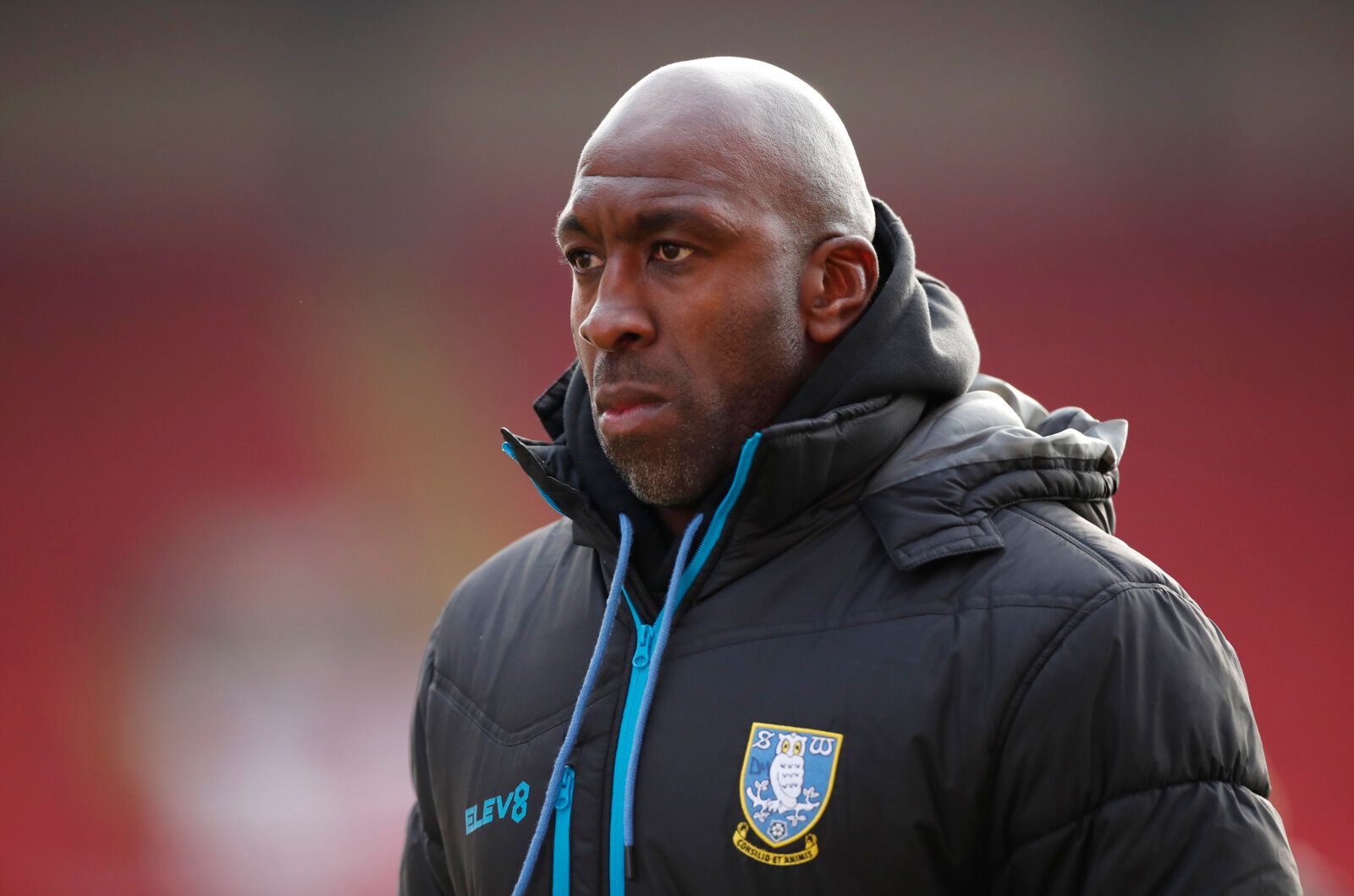 Soccer Football - Championship - Barnsley v Sheffield Wednesday - Oakwell, Barnsley, Britain - March 20, 2021 Sheffield Wednesday manager Darren Moore Action Images/Andrew Boyers EDITORIAL USE ONLY. No use with unauthorized audio, video, data, fixture lists, club/league logos or 'live' services. Online in-match use limited to 75 images, no video emulation. No use in betting, games or single club /league/player publications.  Please contact your account representative for further details.