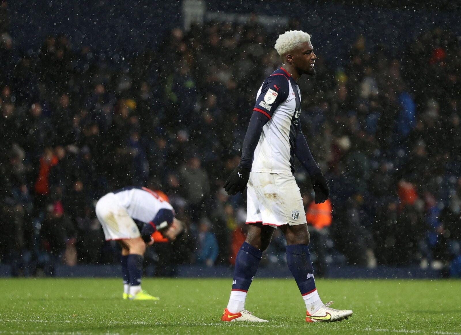 Soccer Football - Championship - West Bromwich Albion v Nottingham Forest - The Hawthorns, West Bromwich, Britain - November 26, 2021 West Bromwich Albion's Cedric Kipre after the match   Action Images/Molly Darlington  EDITORIAL USE ONLY. No use with unauthorized audio, video, data, fixture lists, club/league logos or 