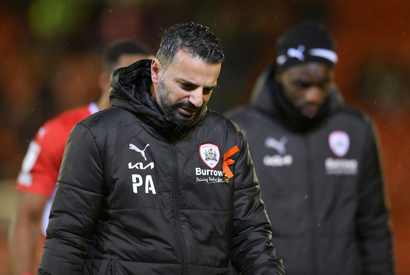 Soccer Football - Barnsley v Huddersfield Town - Oakwell, Barnsley, Britain - December 4, 2021  Barnsley manager Poya Asbaghi after the match    Action Images/Paul Burrows  EDITORIAL USE ONLY. No use with unauthorized audio, video, data, fixture lists, club/league logos or 