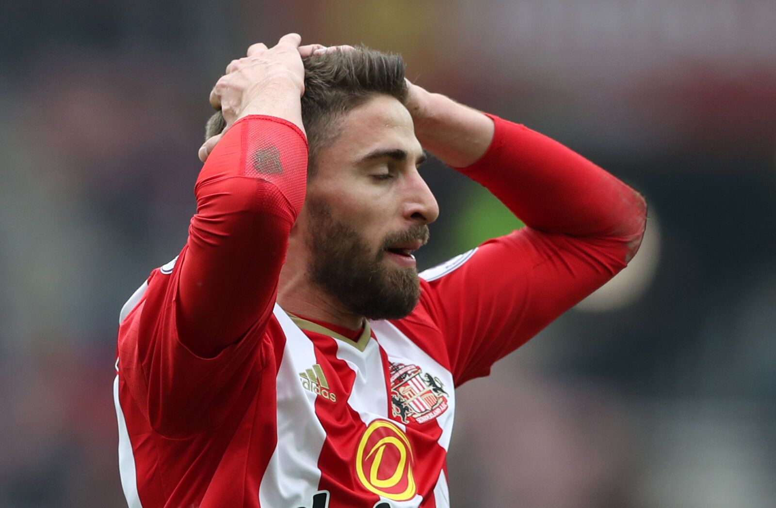 Britain Football Soccer - Sunderland v AFC Bournemouth - Premier League - Stadium of Light - 29/4/17 Sunderland's Fabio Borini looks dejected  Reuters / Scott Heppell Livepic EDITORIAL USE ONLY. No use with unauthorized audio, video, data, fixture lists, club/league logos or 