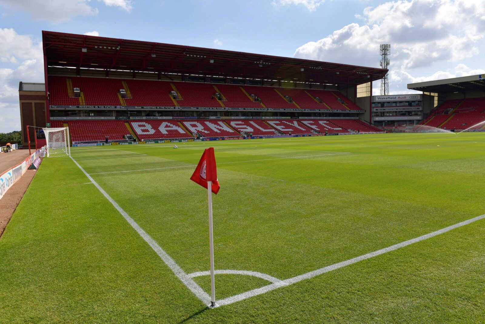 Soccer Football - Championship - Barnsley v Birmingham City - Oakwell, Barnsley, Britain - August 28, 2021  General view inside the stadium before the match  Action Images/Paul Burrows    EDITORIAL USE ONLY. No use with unauthorized audio, video, data, fixture lists, club/league logos or 